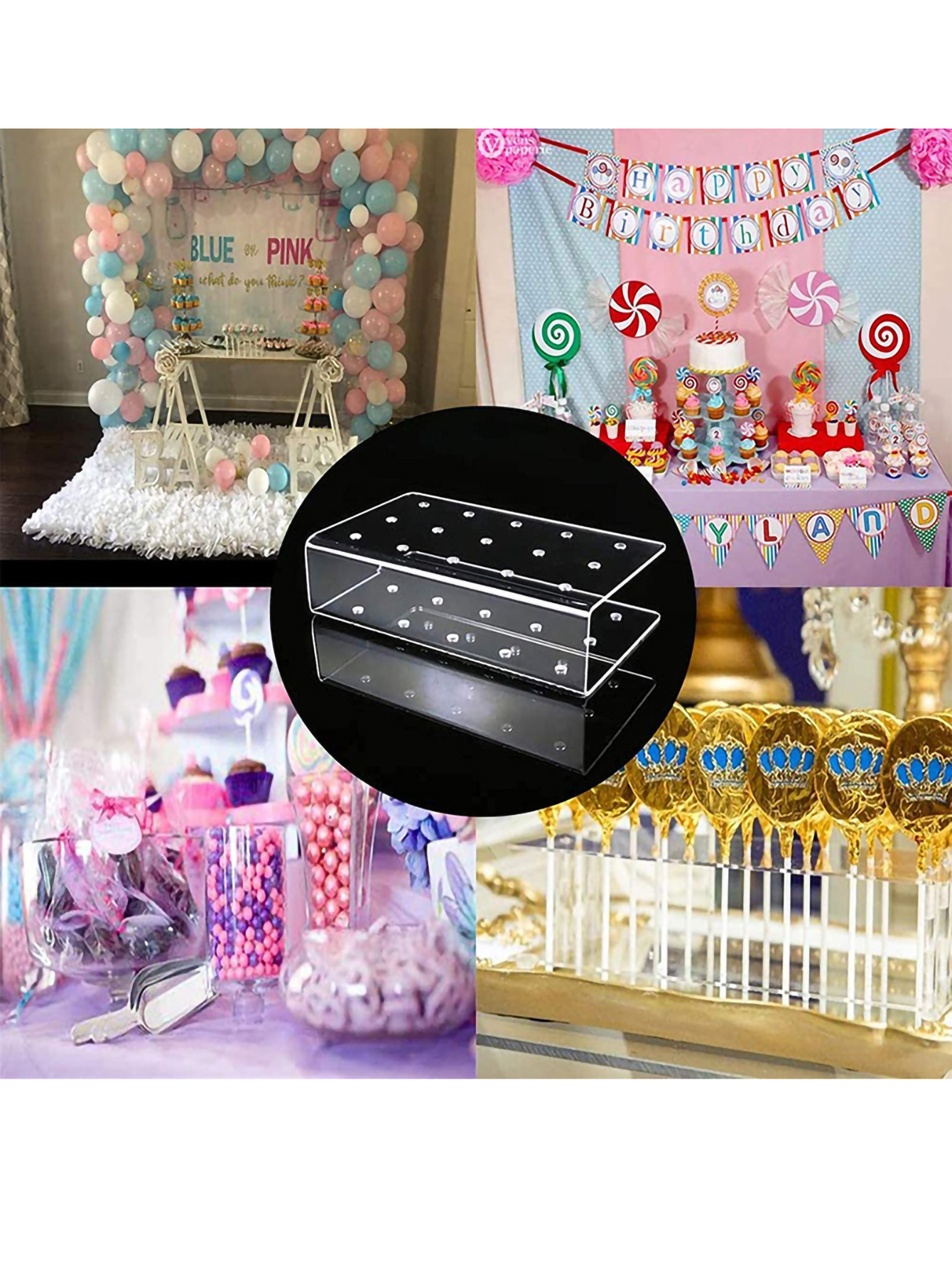 1PC 15 Hole Cake Pop Stand Can - đánh giá và giá Pop Display Shelf