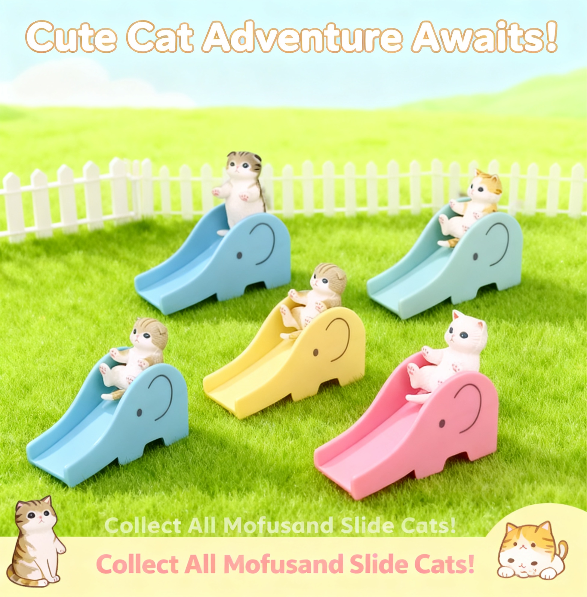 Mofusand Shark Cat Slide Blind - đánh giá và giá Mystery Box Blind Bag