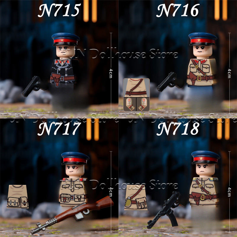 MOC Military Soviet Soldier Fi - đánh giá và giá Lego Minifigure Holder