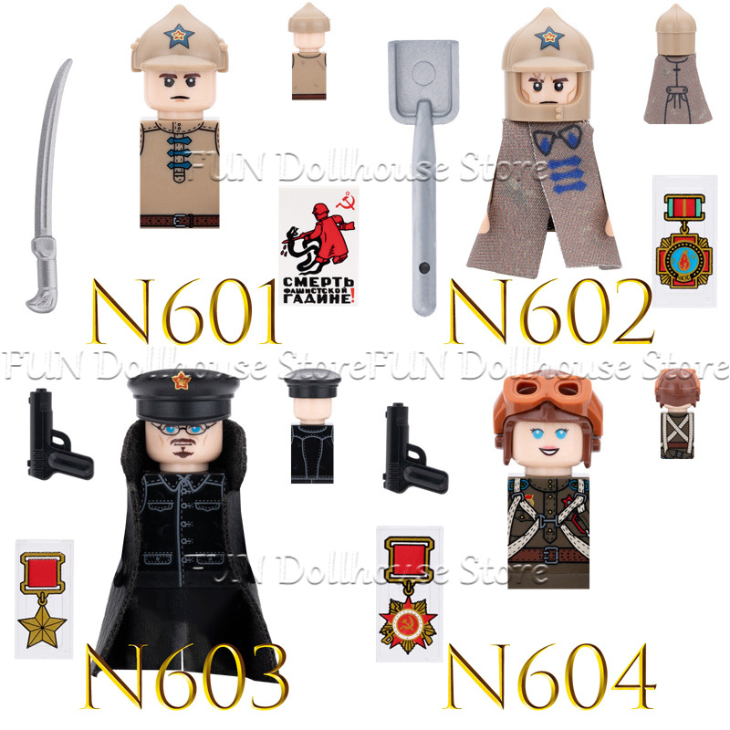 MOC Military Soviet Soldier Fi - đánh giá và giá Lego Minifigure Holder