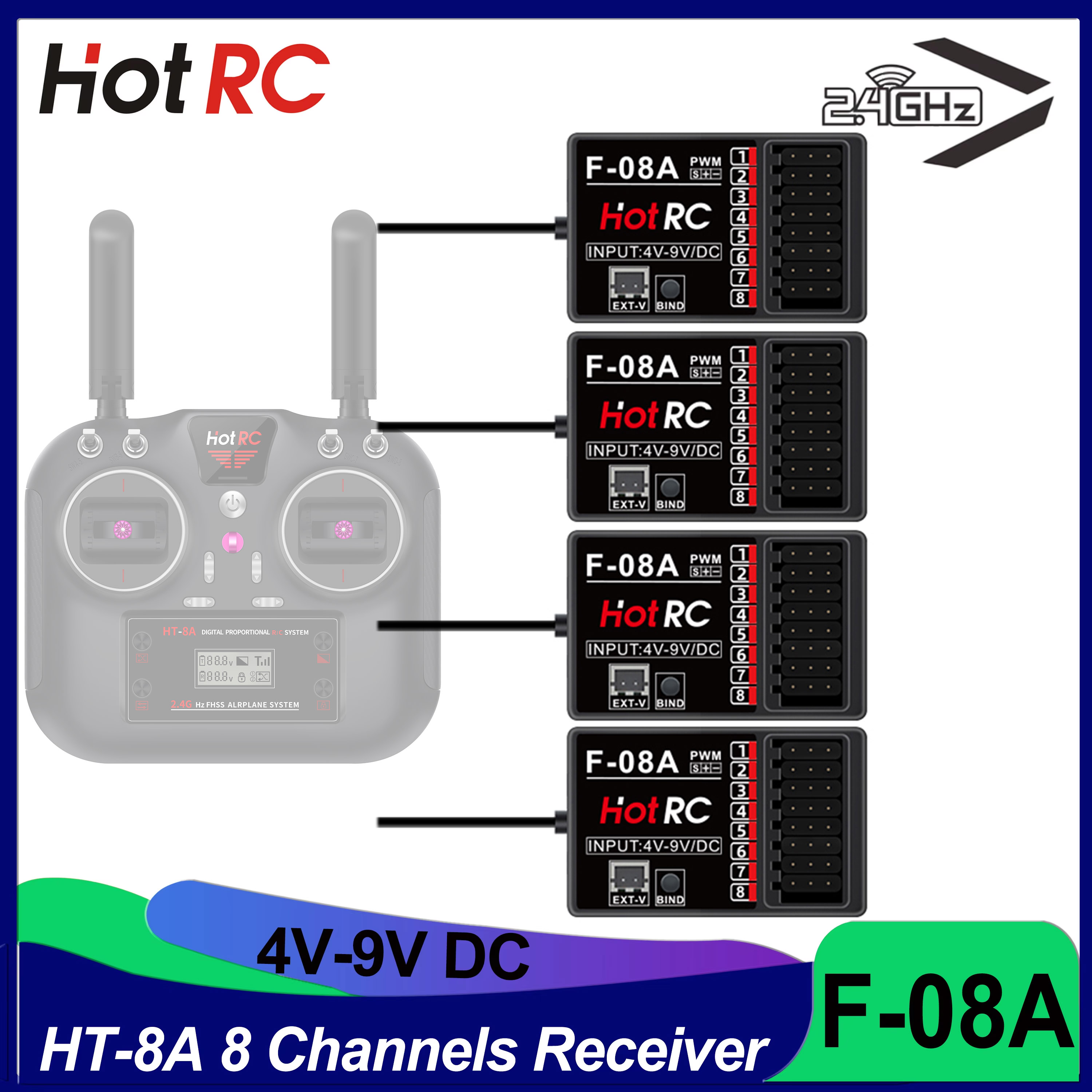 HOTRC RC Model Parts 8 Channel - đánh giá và giá Model Airplane Plastic