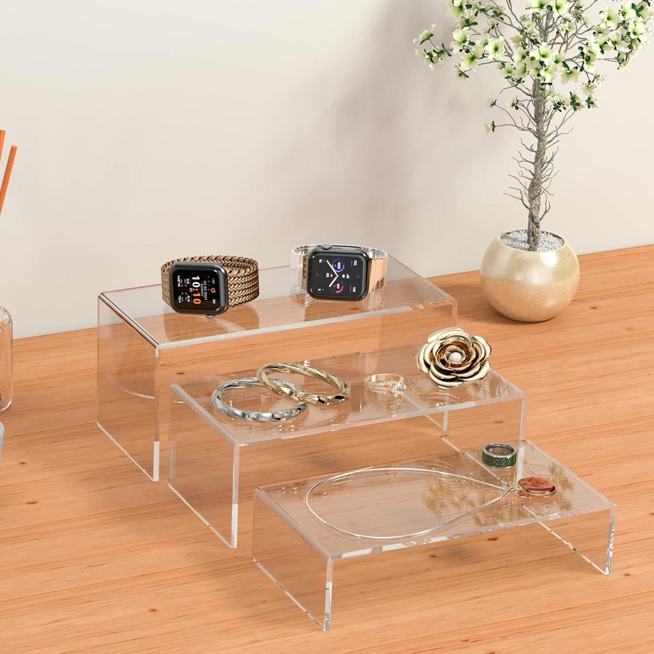 3 pieces of acrylic display sh - đánh giá và giá Pop Display Shelf