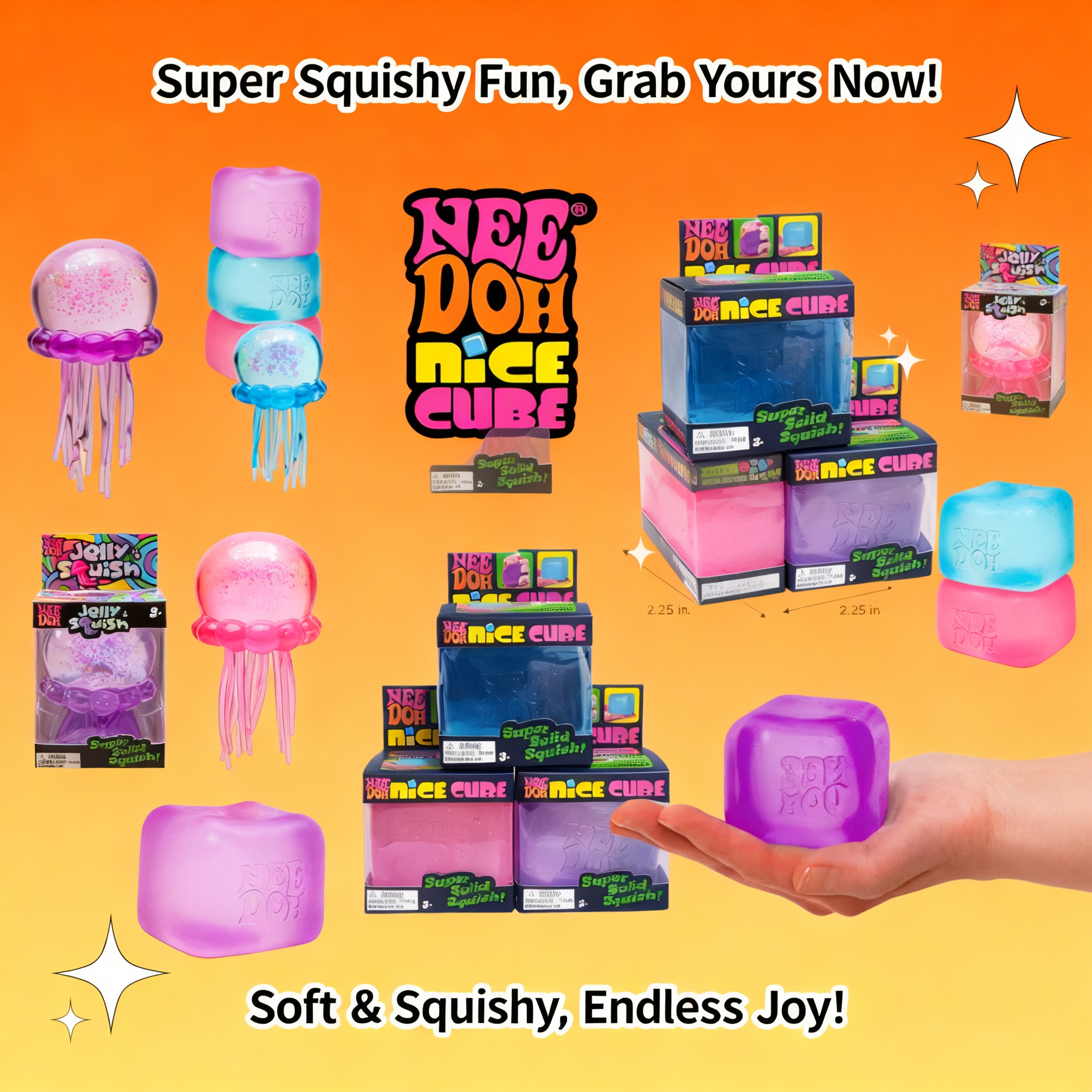Trending Jellyfish Cube Squish - đánh giá và giá Fidget Cube Original