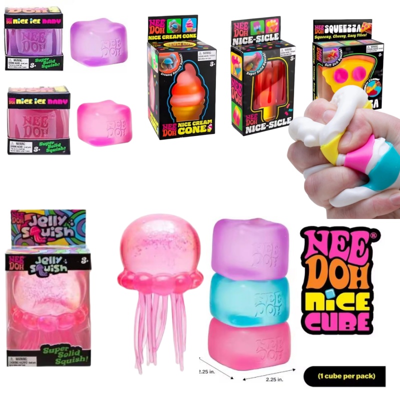 Nee Doh Jellyfish & Cube Squis - đánh giá và giá Fidget Cube Original
