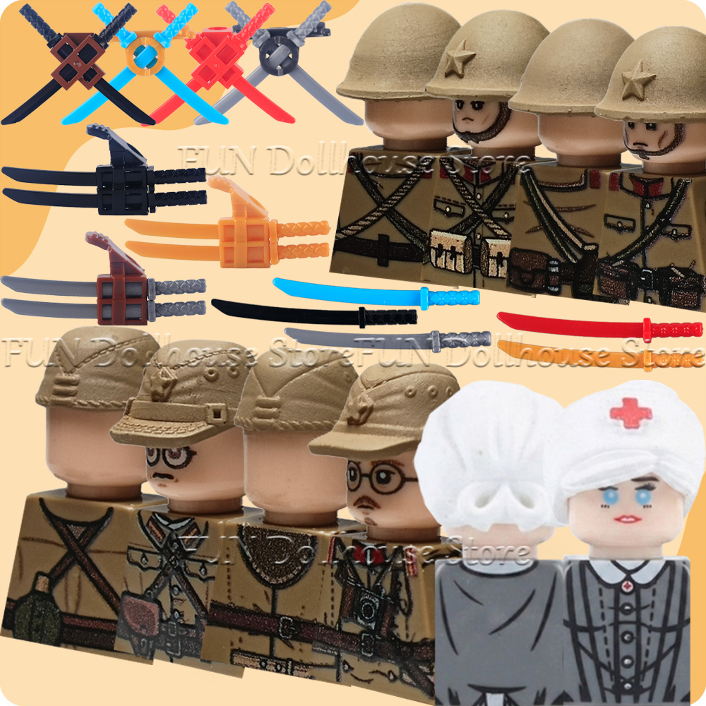 Military Army Japanese Medic S - đánh giá và giá Lego Minifigure Holder