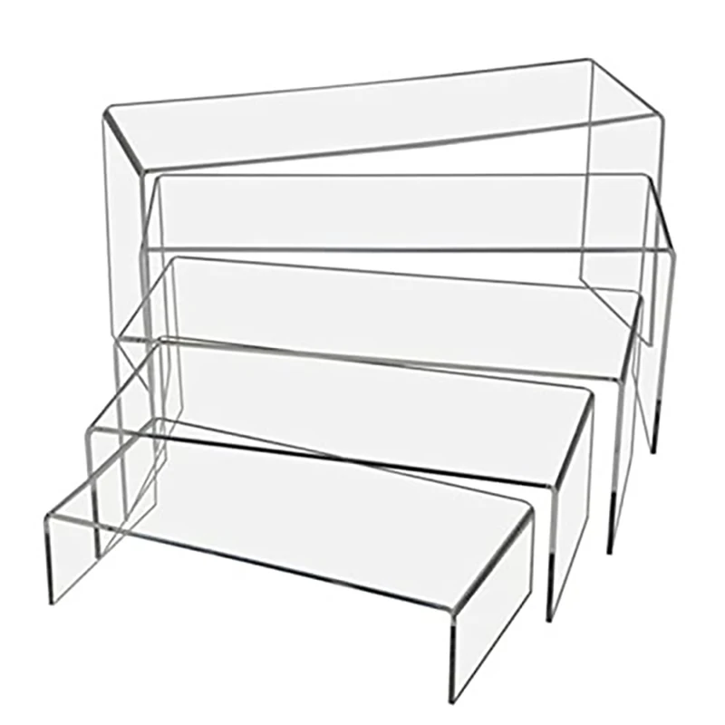 U Shape Acrylic Display Riser  - đánh giá và giá Pop Display Shelf