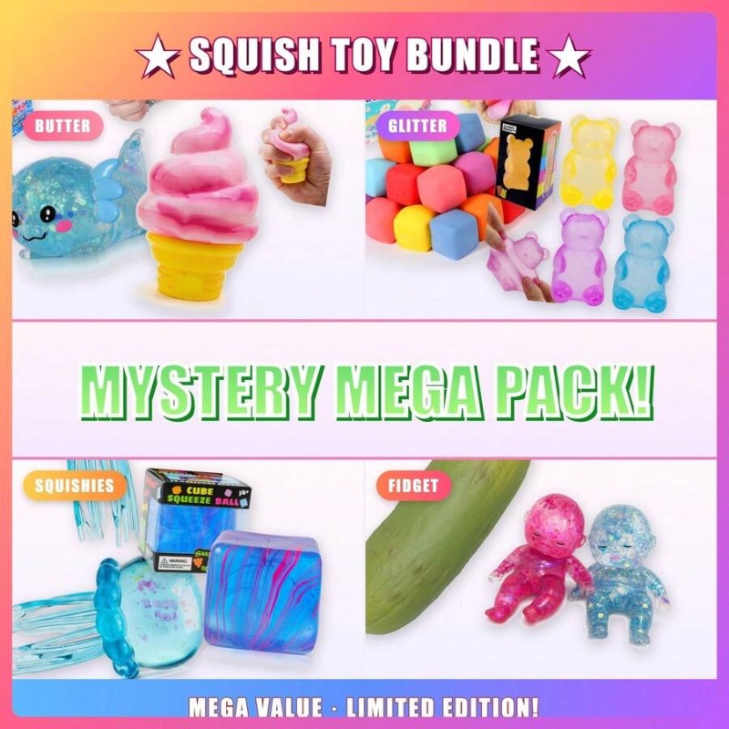 Holiday Squishy Mystery Blind  - đánh giá và giá Mystery Box Blind Bag