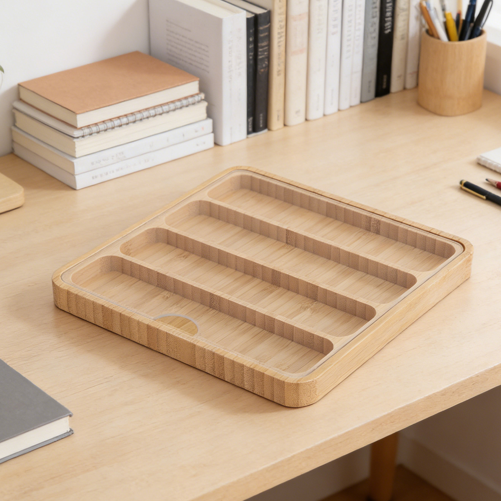 Bamboo Watch Band Storage Box  - đánh giá và giá Display Case Acrylic