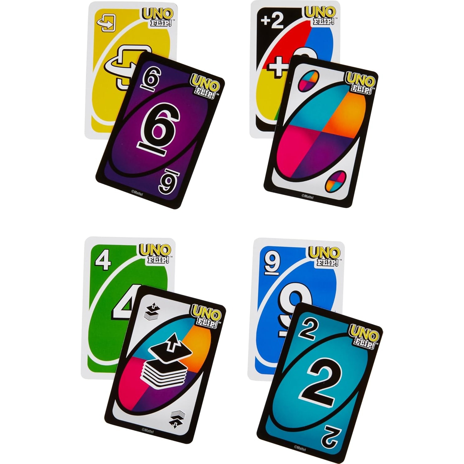 100% Original Mattel UNO Flip  - đánh giá và giá Graded Card Display