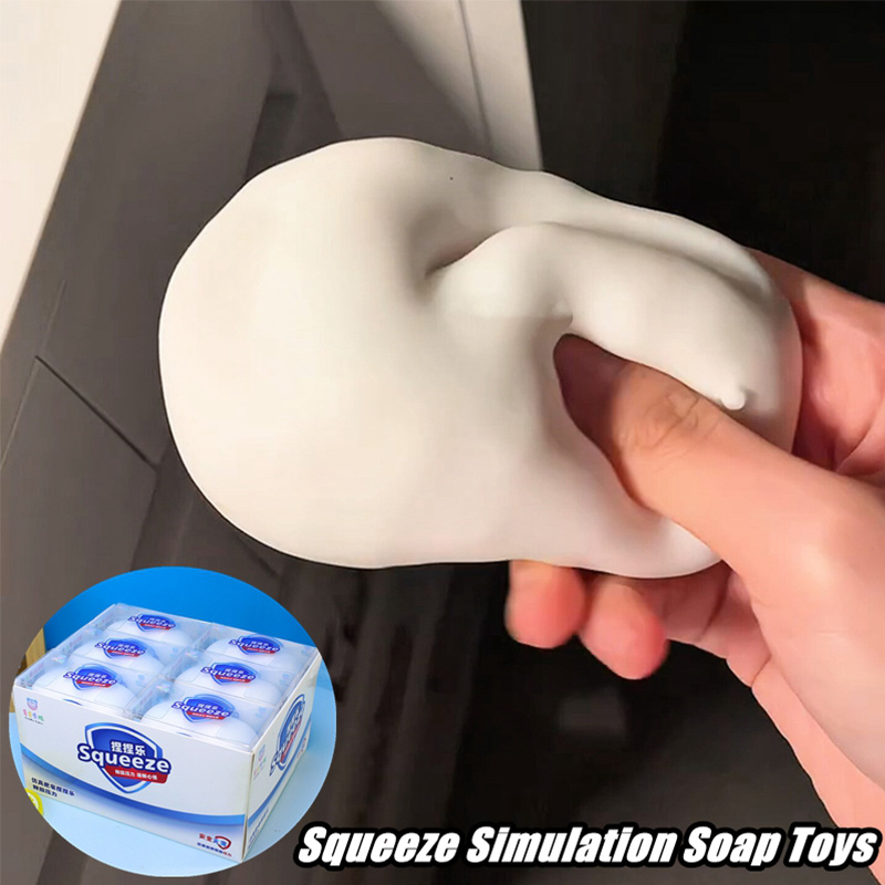 Soft Fake White Soap Squishy S - đánh giá và giá Fidget Cube Original