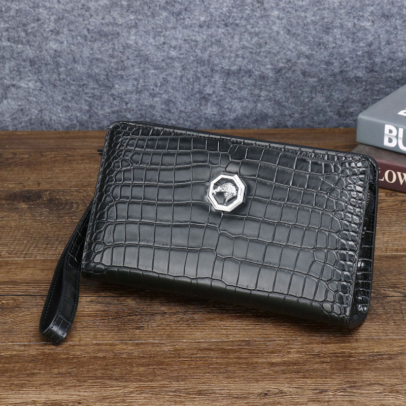 Men's Genuine Leather Clutch B - đánh giá và giá Card Top Loader