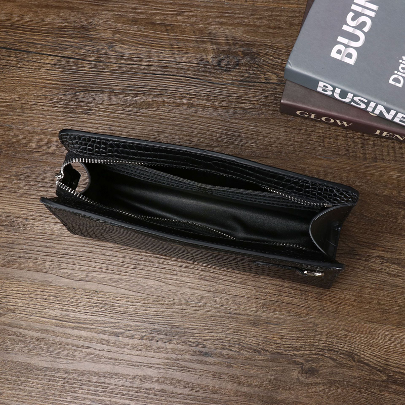 Men's Genuine Leather Clutch B - đánh giá và giá Card Top Loader