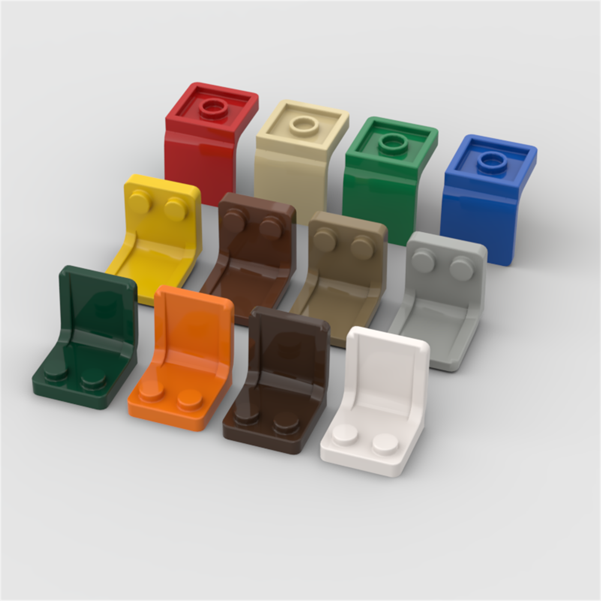 10PCS 4079 2x2 Chairs Seats Bu - đánh giá và giá Lego Minifigure Holder