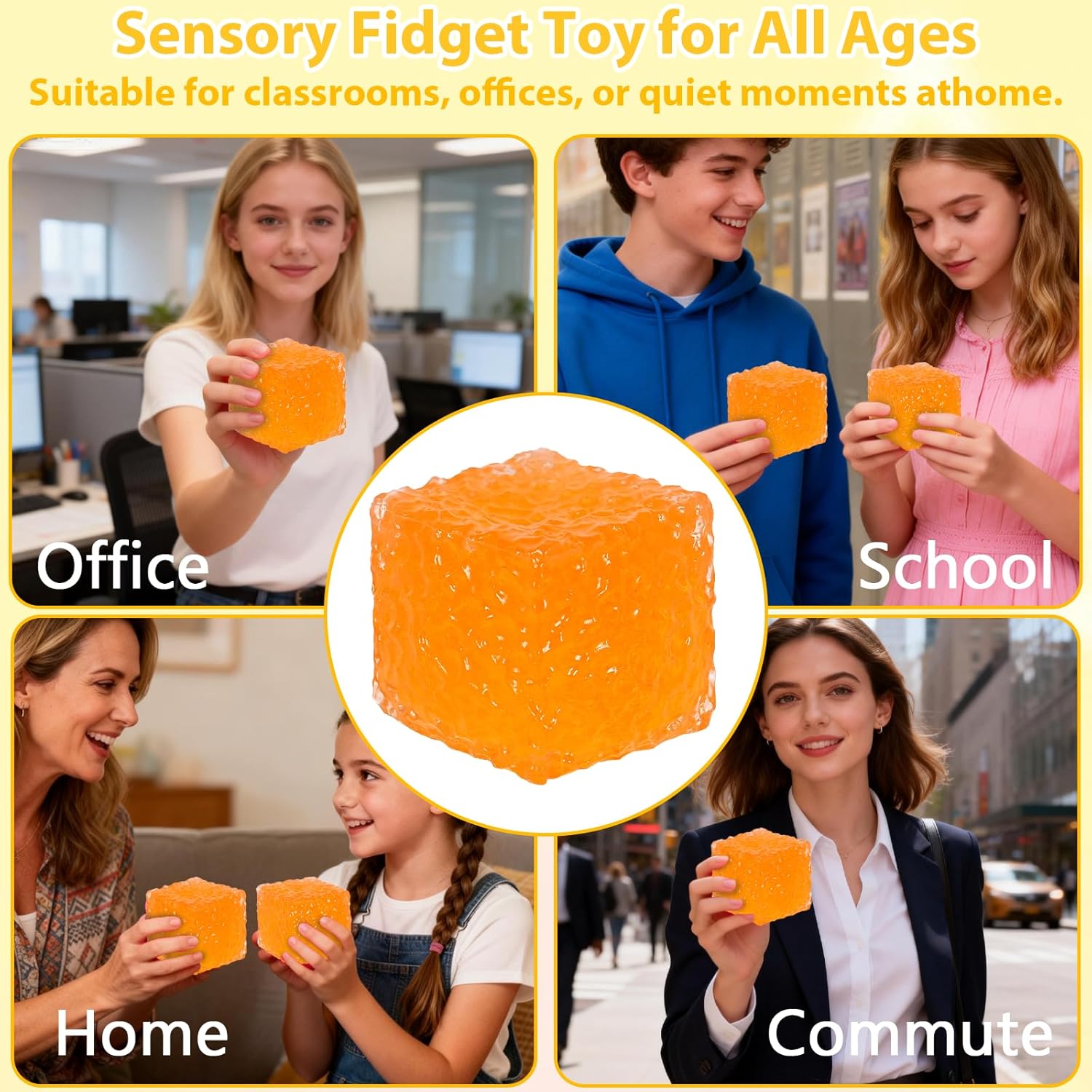 Frosted Honeycomb Ice Cube Squ - đánh giá và giá Fidget Cube Original