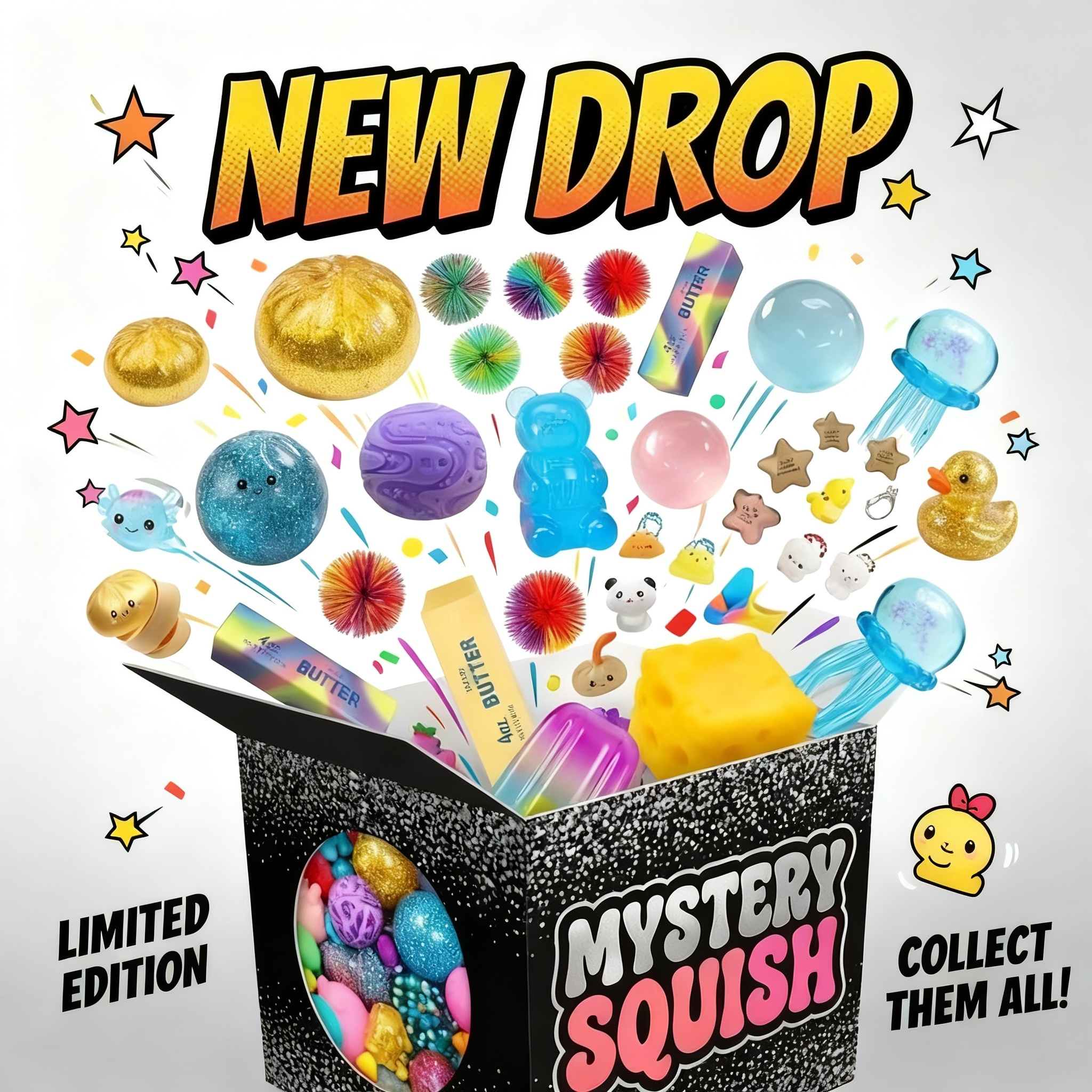 Squish Time Nee Doh Mystery Bl - đánh giá và giá Mystery Box Blind Bag