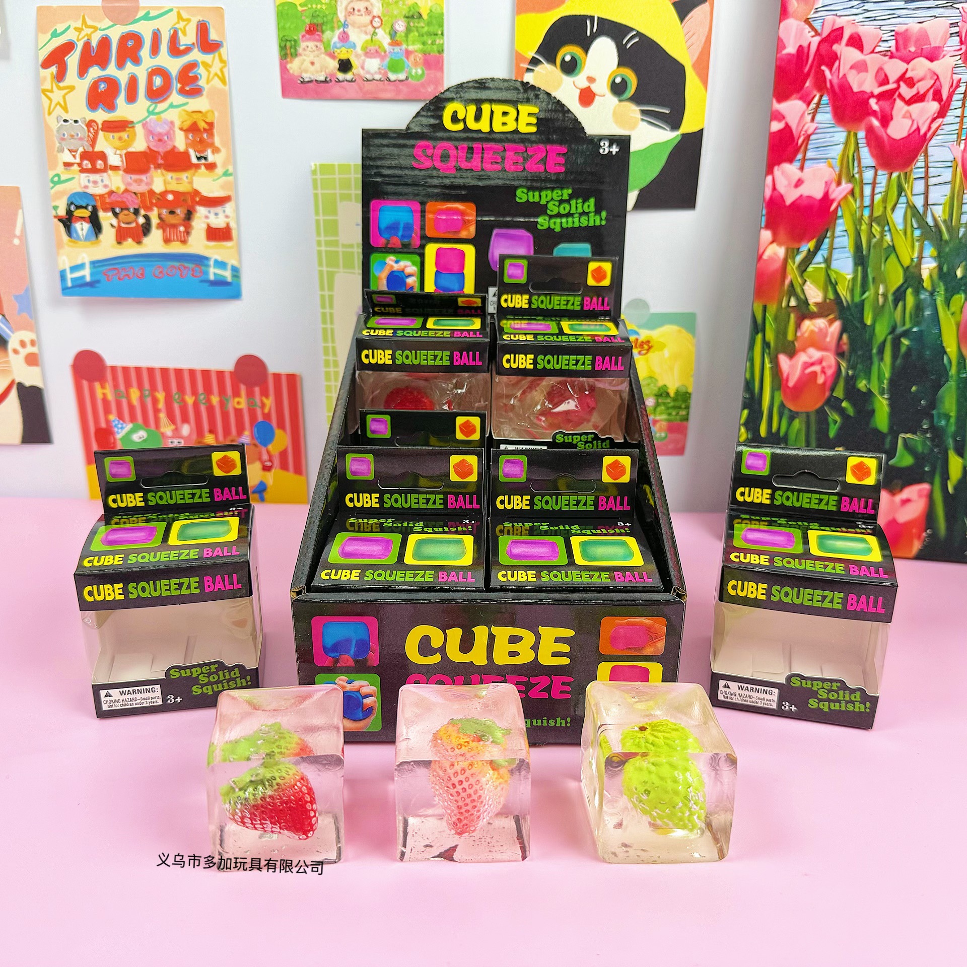 12pcs/Full Case Clear Ice Cube - đánh giá và giá Fidget Cube Original