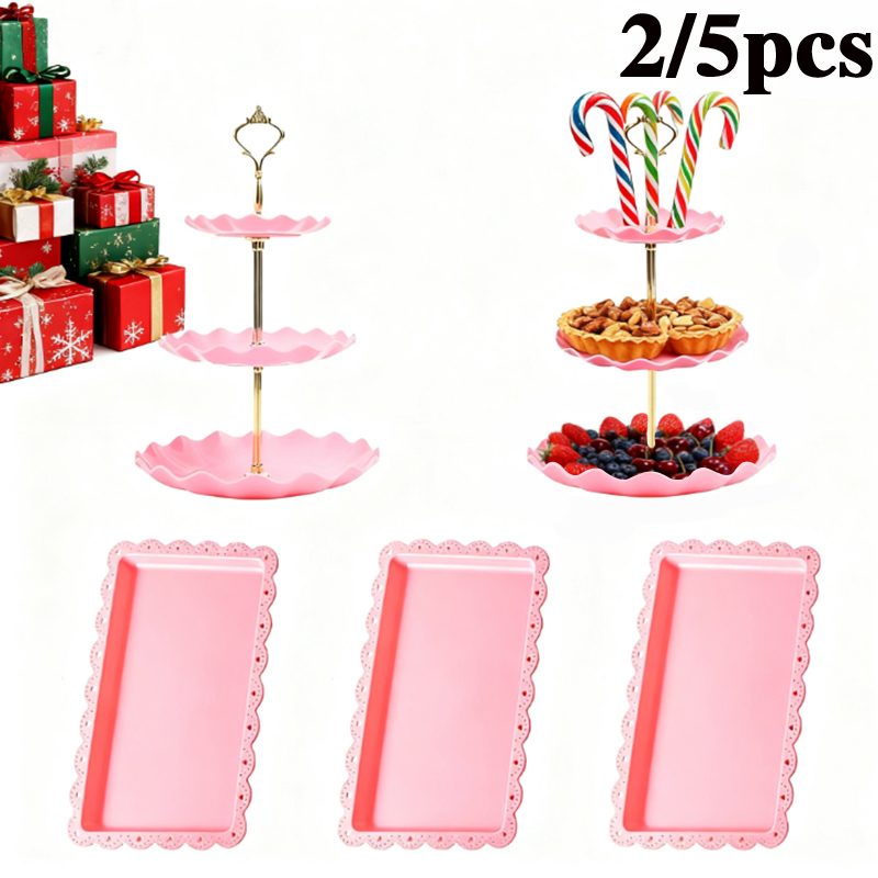 2/5pcs luxury pink cake rack d - đánh giá và giá Display Risers Set