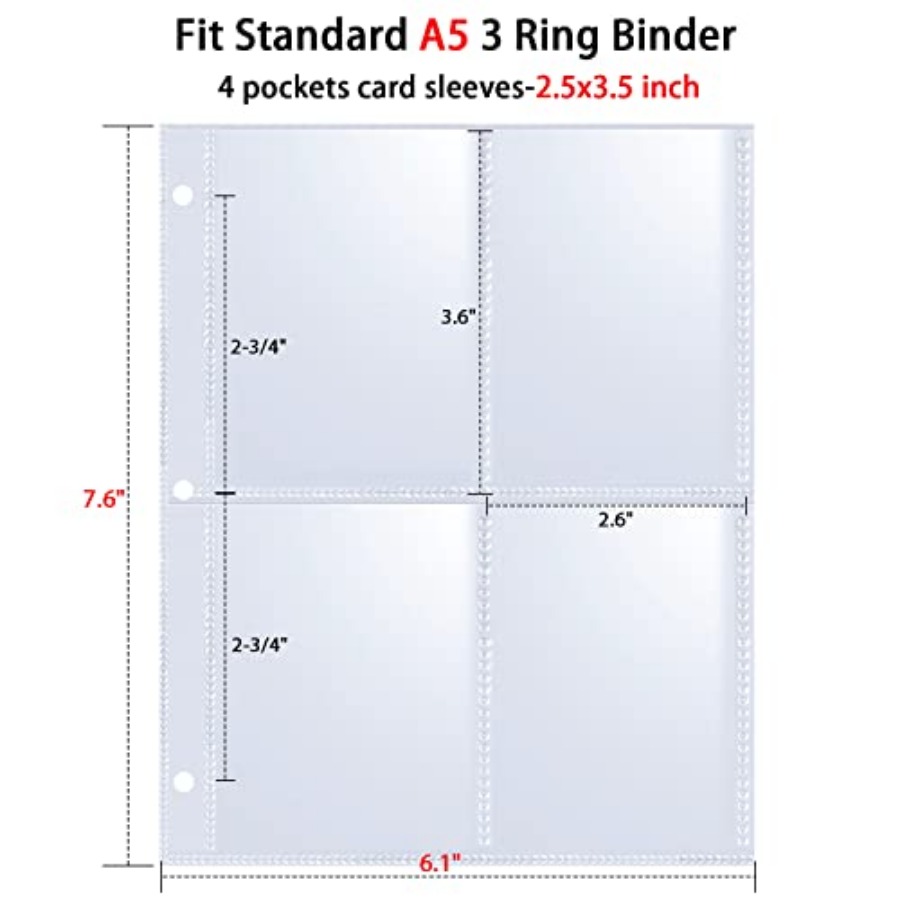 400 Pockets 2.5x3.5 Trading Ca - đánh giá và giá Trading Card Binder