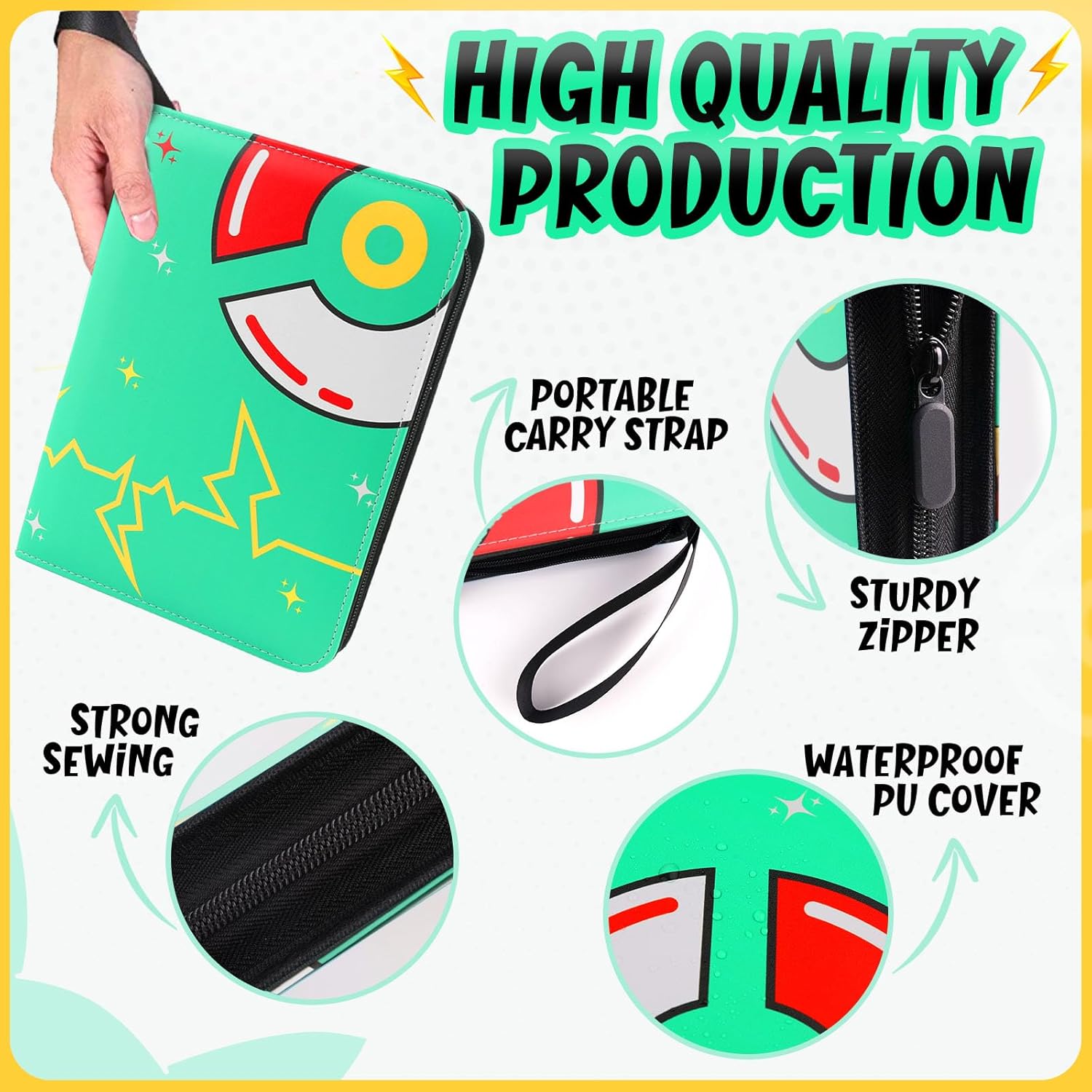 400 Pockets Card Binder with 5 - đánh giá và giá Trading Card Binder