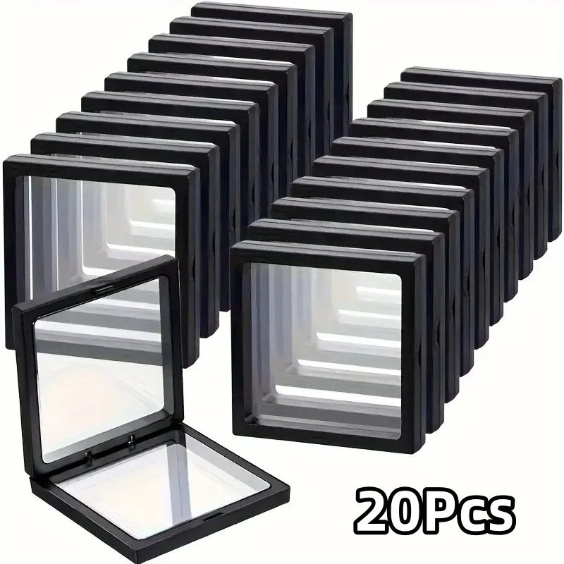 20Pcs Clearview 3D Floating Di - đánh giá và giá Display Case Acrylic