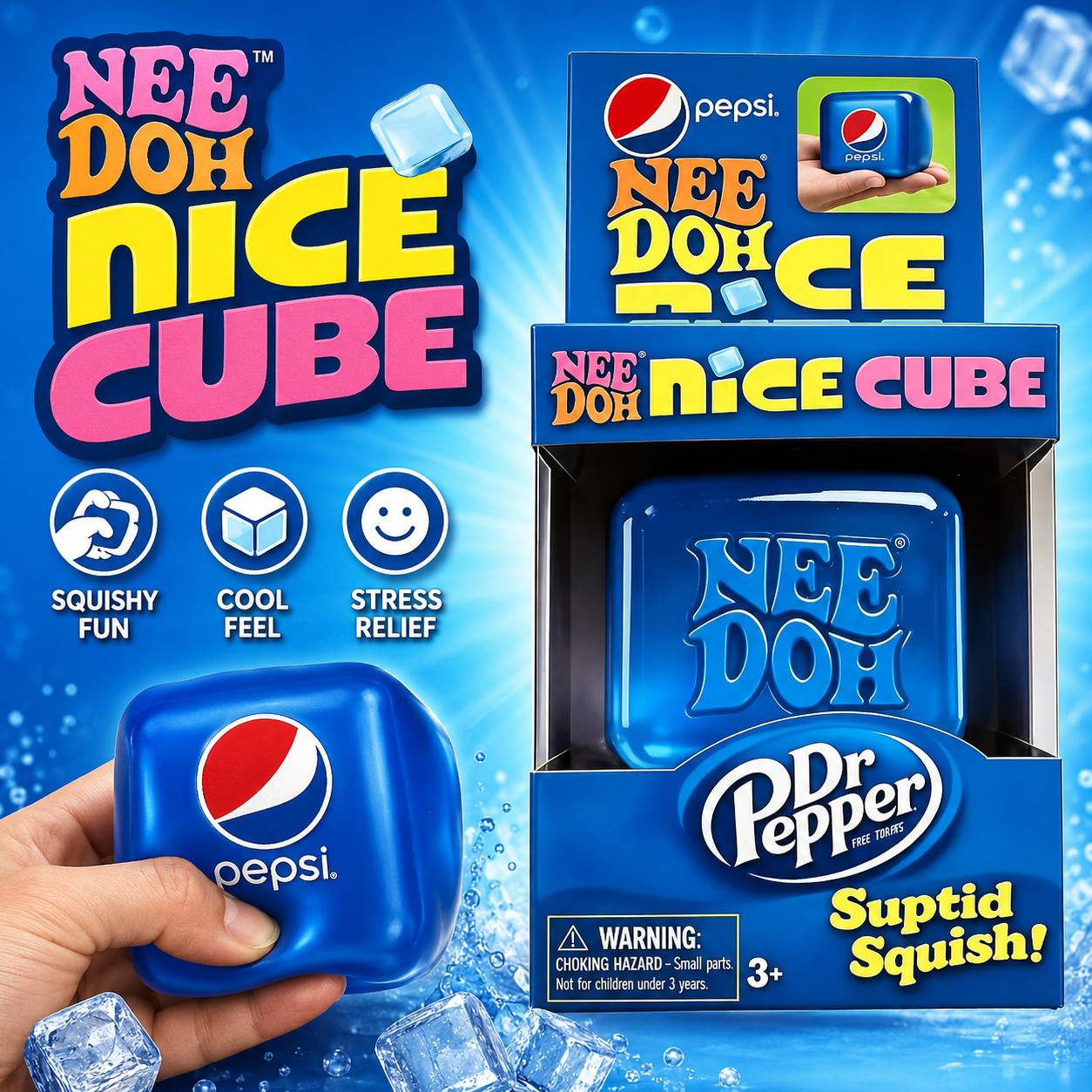 In Stock 2026 Needoh Squeeze S - đánh giá và giá Fidget Cube Original